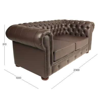 CHESTEFIELD 2.5 SEATER WITH DIMENSIONS