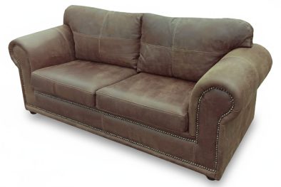 Genuine Full Leather AFRIKA 2.5 SEATER COUCH – EXOTIC W/BROWN (2200 extra wide)