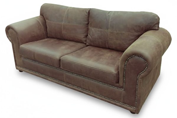 Genuine Full Leather AFRIKA 2.5 SEATER COUCH – EXOTIC W/BROWN (2200 extra wide)