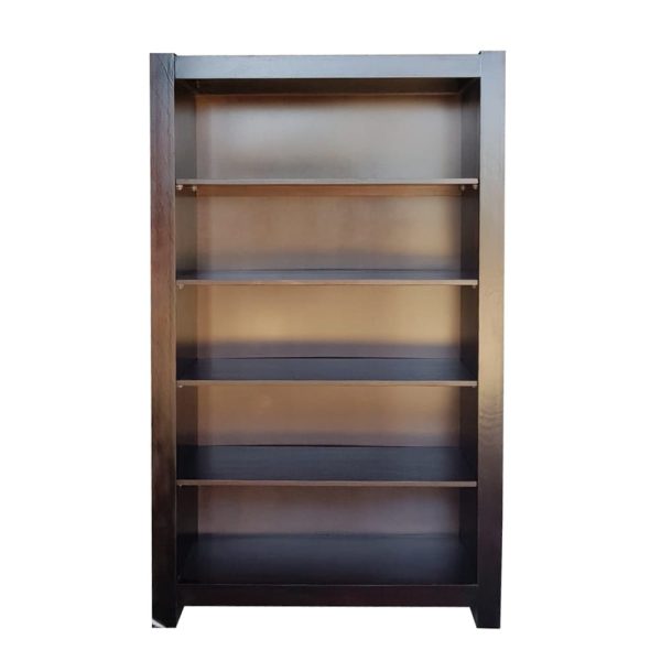 modern bookcase mahogany colour