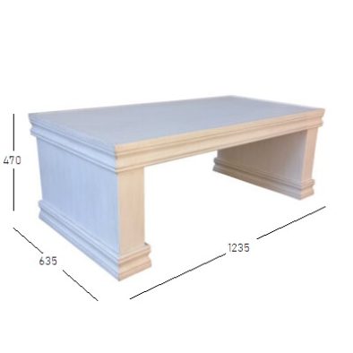 Samos coffee table with dimensions