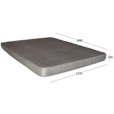 Double Foam Mattress 100mm with dimensions