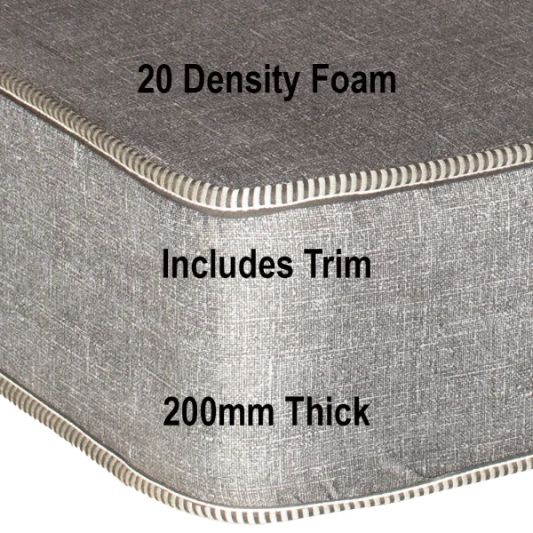 200mm Foam mattress tech data