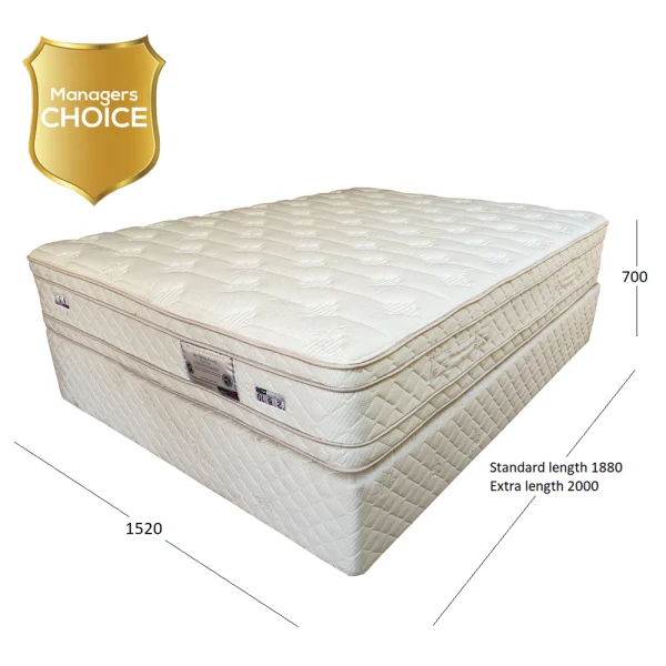INFINITY QUEEN BASE & MATTRESS WITH DIMENSIONS