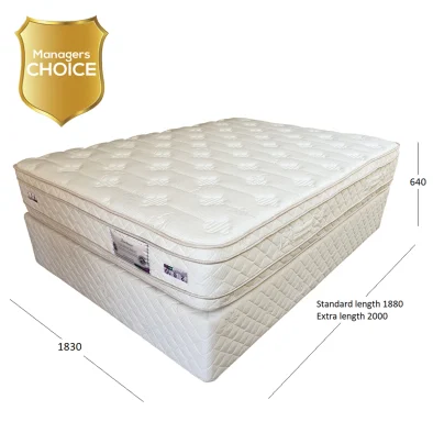 BORDEAUX KING BASE & MATTRESS WITH DIMENSIONS