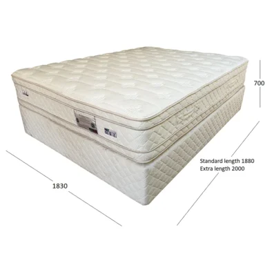 INFINITY KING BASE & MATTRESS WITH DIMENSIONS
