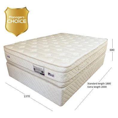 PREMIUM DOUBLE BASE & MATTRESS WITH DIMENSIONS