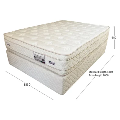 PREMIUM KING BASE & MATTRESS WITH DIMENSIONS