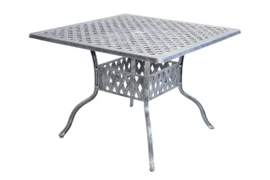 ALUMINIUM 4 SEATER TABLE 1000mm SQUARE