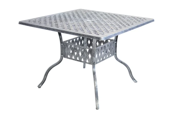 ALUMINIUM 4 SEATER TABLE 1000mm SQUARE