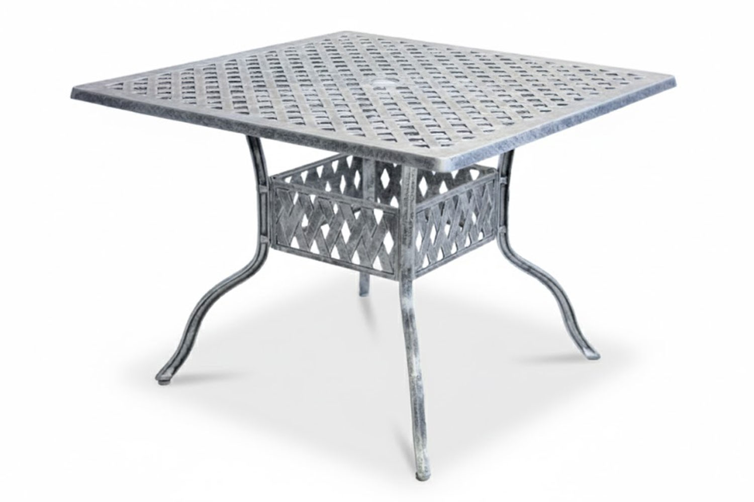 ALUMINIUM 4 SEATER TABLE 1000mm SQUARE