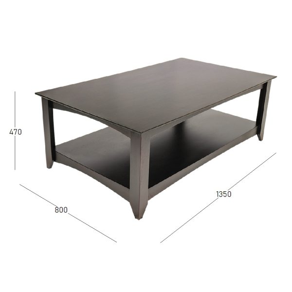 Belinda coffee table mahogany with dimensions