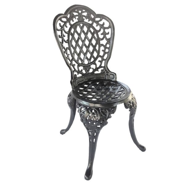 coral aluminium chair silver