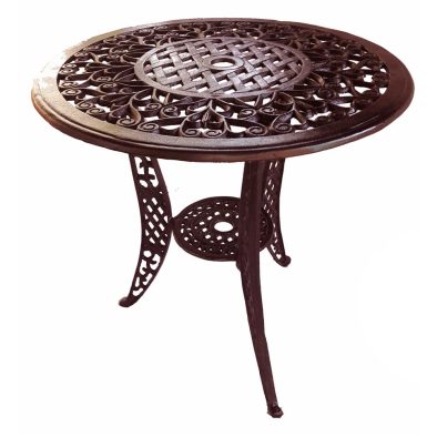 coral aluminium patio table bronze