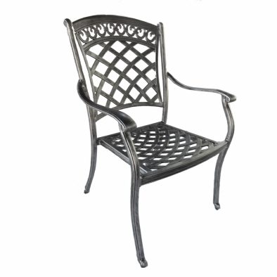 knight chair aluminium silver