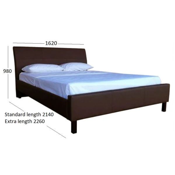 AMELIA QUEEN BED L & L WITH DIMENSIONS