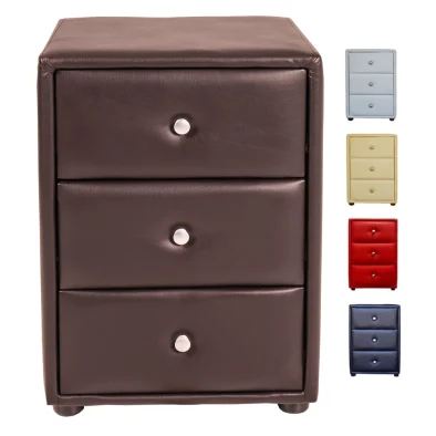 amelia pedestal 3 drawer leatherette various colours