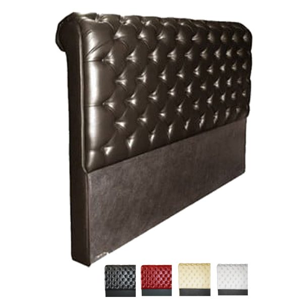chesterfield headboard leatherette various colours