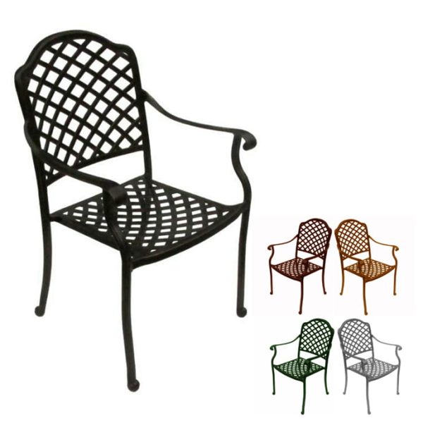 tuscan aluminium chair various colours