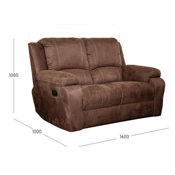 2 seater recliner fabric for sizes
