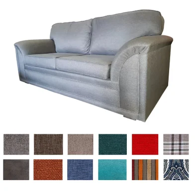 COMFORT 2 SEATER COUCH (VARIOUS FABRIC OPTIONS)