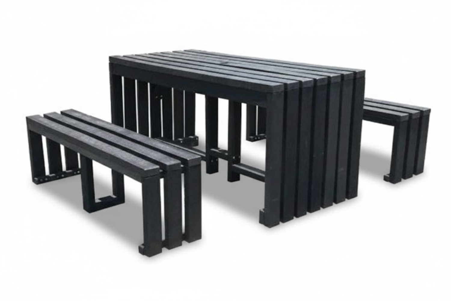 3 Piece Set Special (Balcony 6 Seater Table & 2 Benches) (Recycled Plastic)
