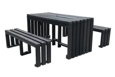 3 Piece Set Special (Balcony 6 Seater Table & 2 Benches) (Recycled Plastic)