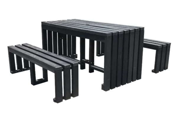 3 Piece Set Special (Balcony 6 Seater Table & 2 Benches) (Recycled Plastic)