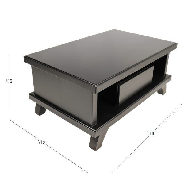 Astrid coffee table with dimensions