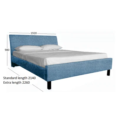 AMELIA KING BED WITH DIMENSIONS
