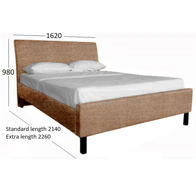 AMELIA QUEEN BED WITH DIMENSIONS
