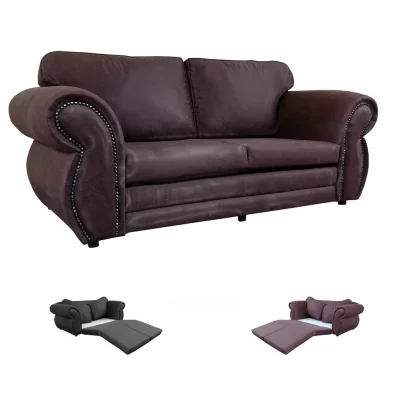 Afrique sleeper couch leather & leatherette various colours