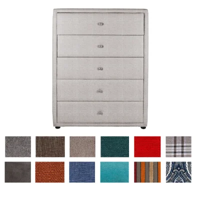 Amelia chest of drawers fabric various colours