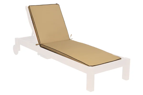 Cushion for sun lounger, Deluxe Beige (UNIVERSAL to fit Zambezi, Royal & Aluminium lounger)