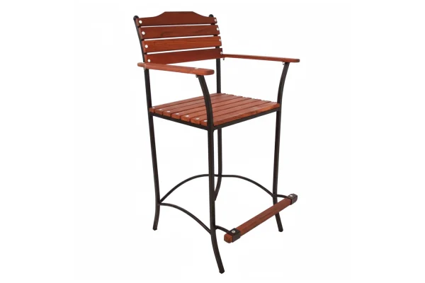Solid Hardwood Teak Bar chair