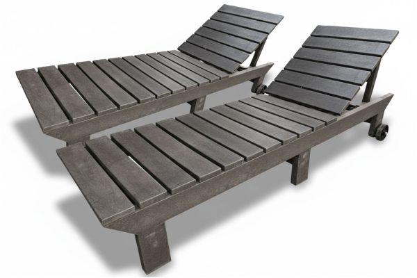 2 Piece Set (2 Royal Sun Loungers) (Recycled Plastic- Brown)