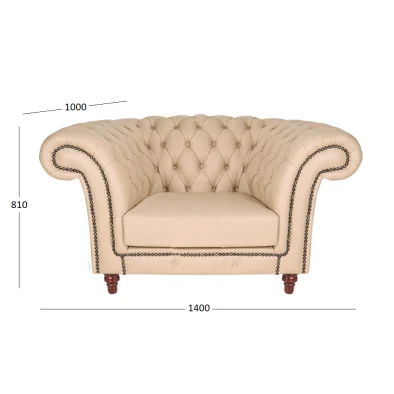 CHURCHILL ARMCHAIR L & L WITH DIMENSIONS