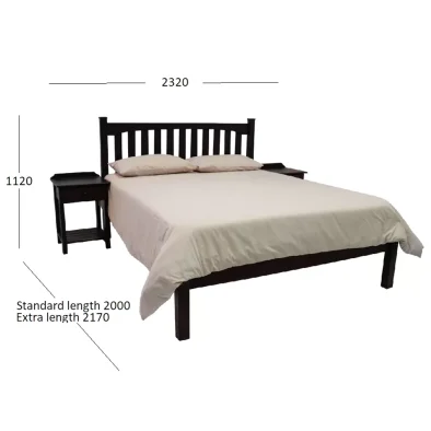 SB BED SET DOUBLE WITH DIMENSIONS