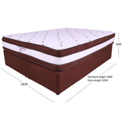 EXEC TURN KING BASE & MATTRESS WITH DIMENSIONS