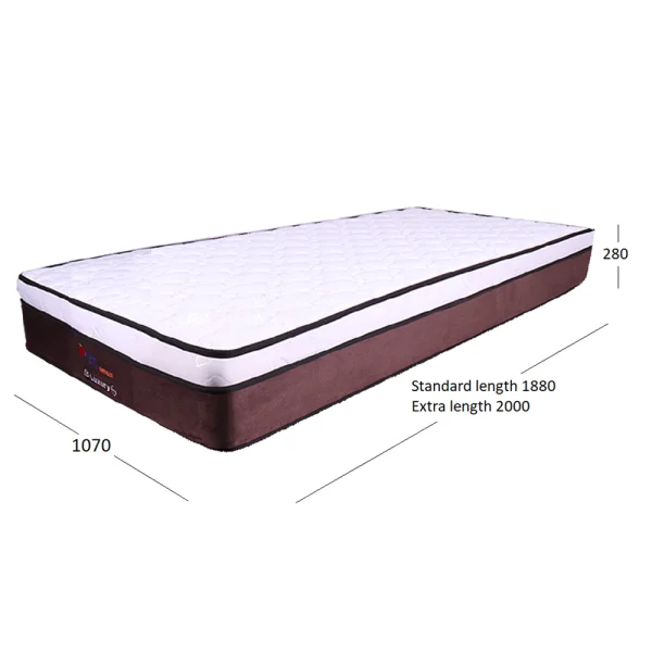 Luxury 3/4 mattress with dimensions