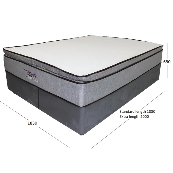 SPINEOPEDIC KING BASE & MATTRESS WITH DIMENSIONS