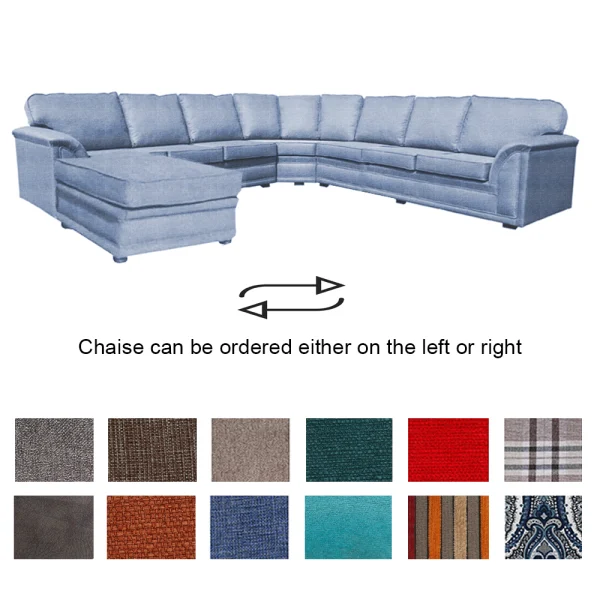 Comfort cnr 2+cnr+3+chaise fabric various colours