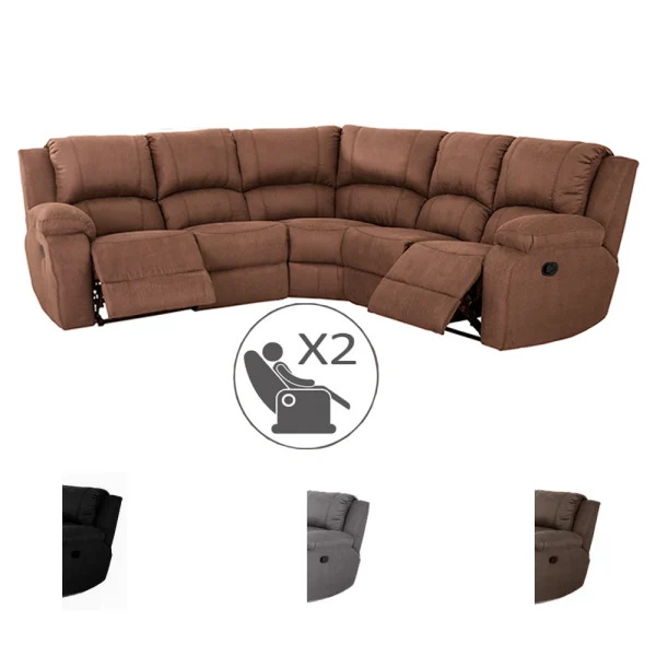 Premier-corner-5-seater-2-action-Fabric-various-colours with signs