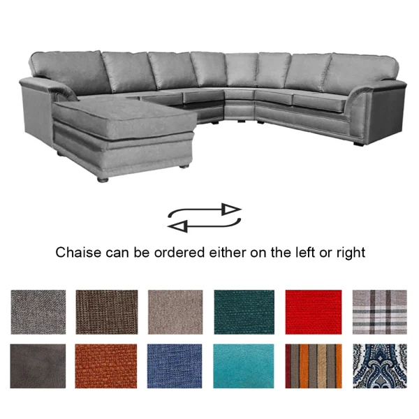 comfort cnr 2+2+chaise fabric various colours