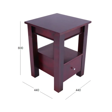 Solo 1 drawer pedestal with dimensions