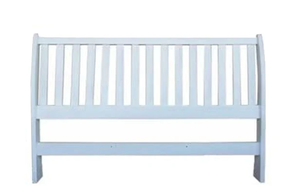 Pine Sleigh King headboard White