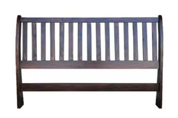 Pine Sleigh Queen headboard Mahogany