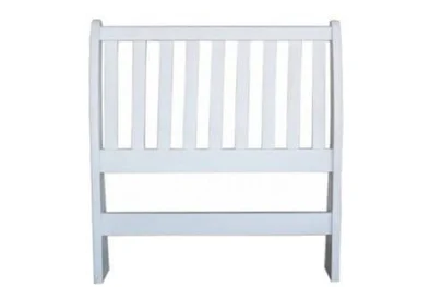 Pine Sleigh Single headboard - White
