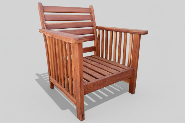 Soid Teak Morris Chair