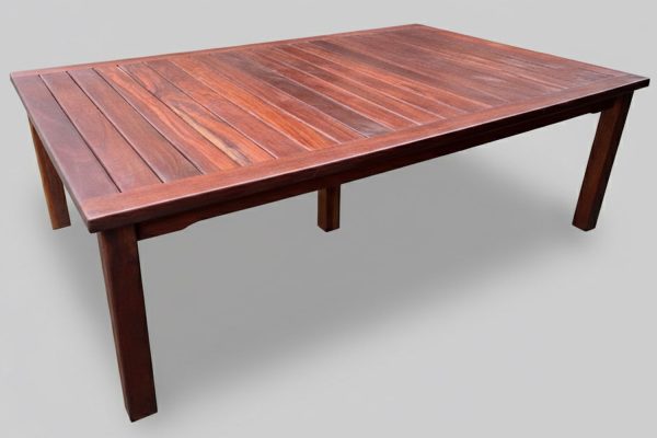 Solid Hardwood Teak 10 Seater Patio Table (2400mm x 1600mm)